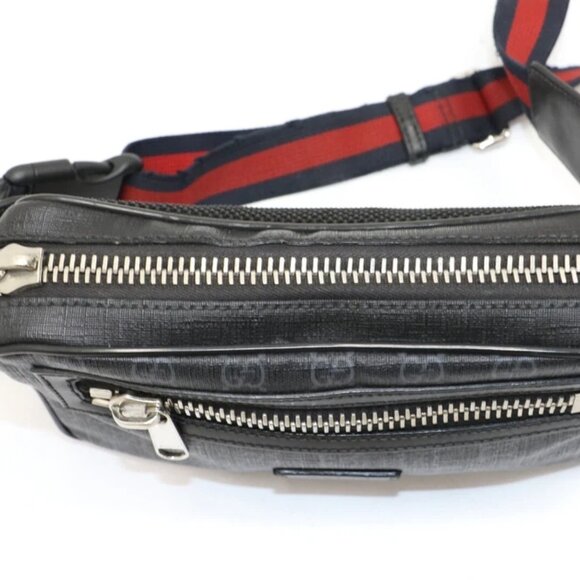 Gucci Soft GG Supreme Monogram Web Belt Bag - Black/Grey - Picture 12 of 16